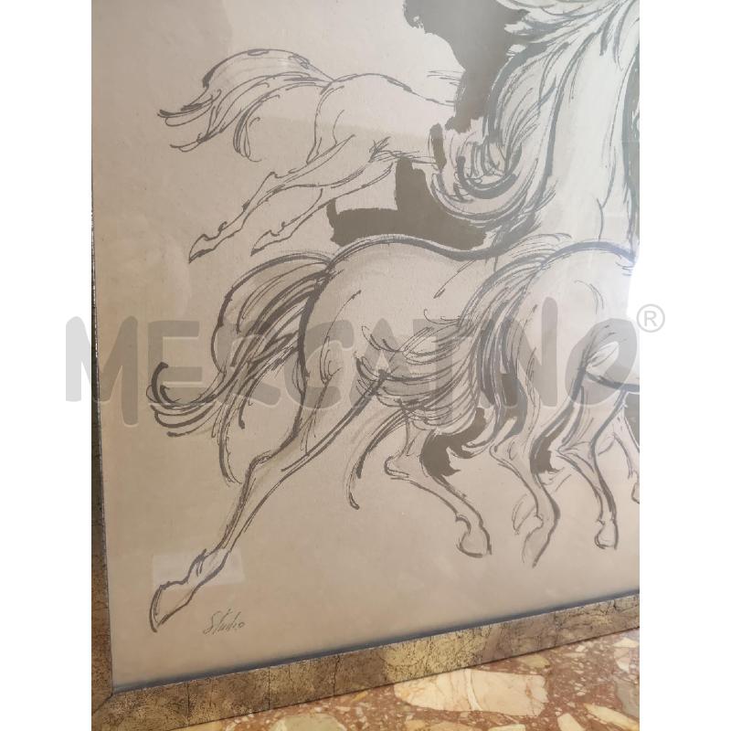 QUADRO SILVANO CAMPEGGI CAVALLI | Mercatino dell'Usato Messina 3