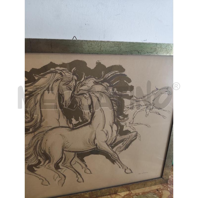 QUADRO SILVANO CAMPEGGI CAVALLI | Mercatino dell'Usato Messina 4