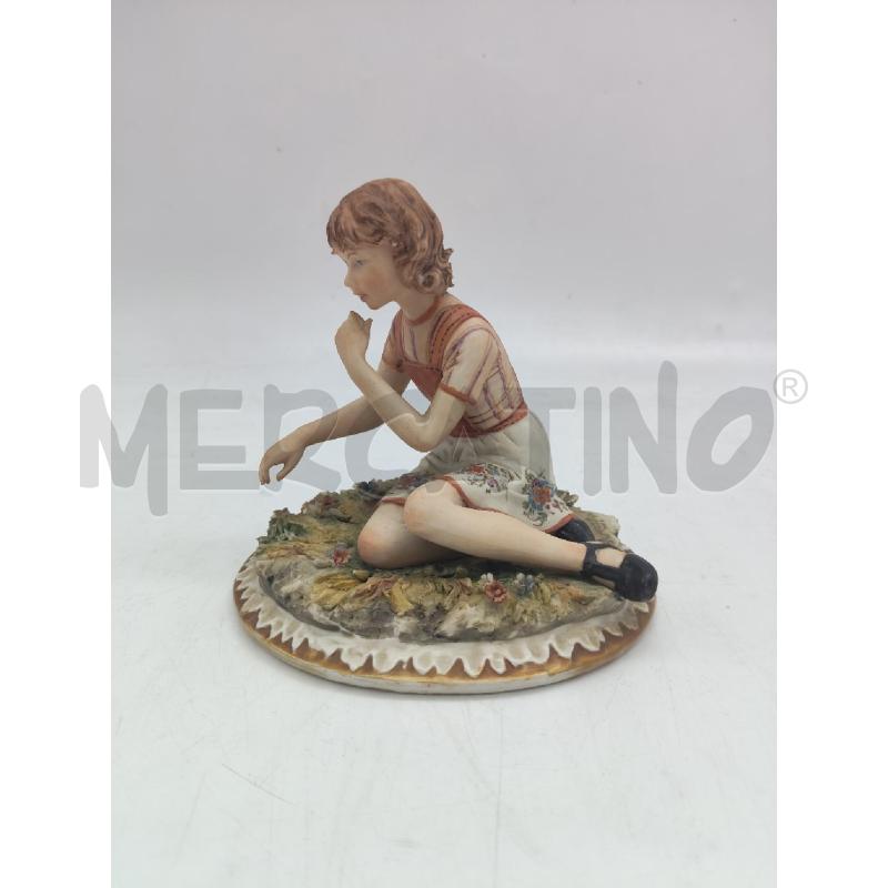 STATUINA CAPODIMONTE VINTAGE FIRMATA | Mercatino dell'Usato Messina 3
