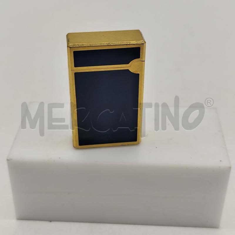 ACCENDINO DA COLLEZIONE FLAMINAIRE BLU LACCATO DORATO | Mercatino dell'Usato Corbetta 2