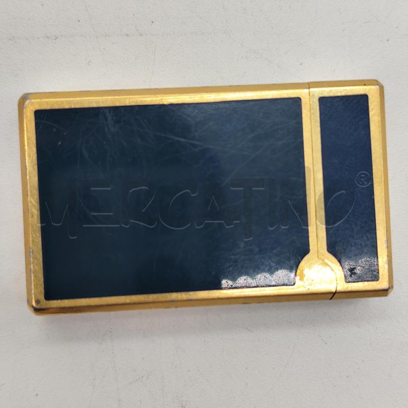 ACCENDINO DA COLLEZIONE FLAMINAIRE BLU LACCATO DORATO | Mercatino dell'Usato Corbetta 3