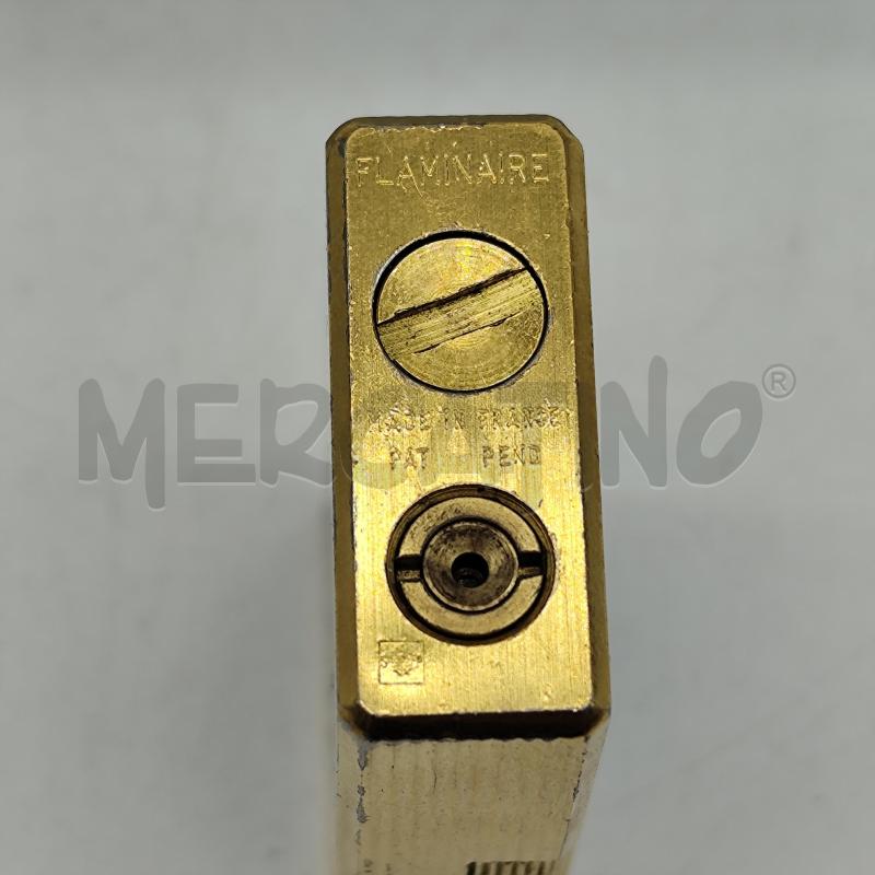 ACCENDINO DA COLLEZIONE FLAMINAIRE BLU LACCATO DORATO | Mercatino dell'Usato Corbetta 5