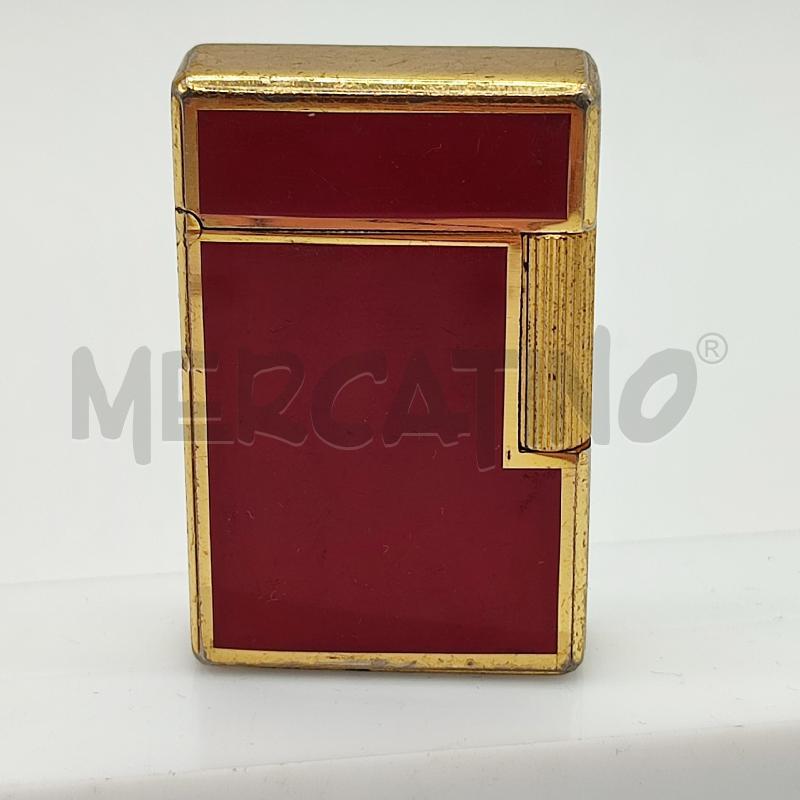 ACCENDINO S.T. DUPONT LACCATO ROSSO DA COLLEZIONE  | Mercatino dell'Usato Corbetta 1