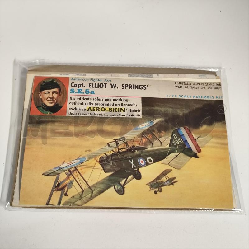 AEREO AMERICAN FIGHTER CAPT. ELLIOT W. SPRING S.E.5A AERO-SKIN 1/72 MODELLINO  | Mercatino dell'Usato Corbetta 1