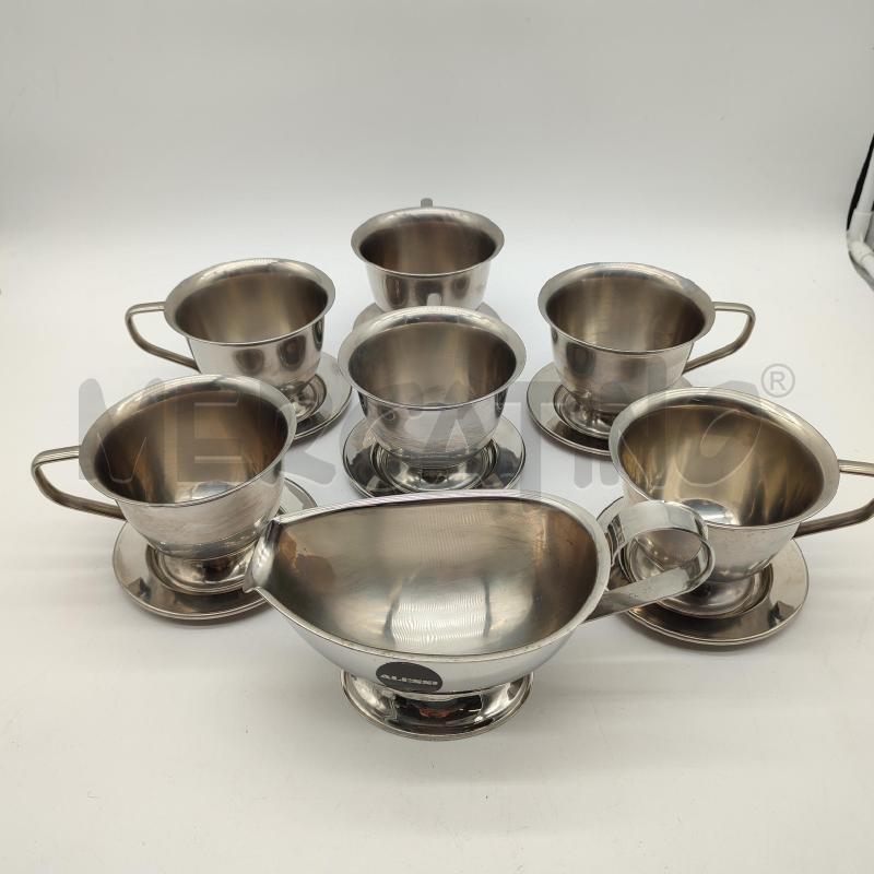 ALESSI TAZZE DA CONSOMME SERV. DA 6 IN ACCIAIO | Mercatino dell'Usato Corbetta 1