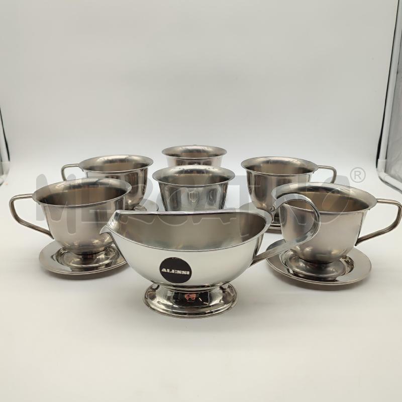 ALESSI TAZZE DA CONSOMME SERV. DA 6 IN ACCIAIO | Mercatino dell'Usato Corbetta 2