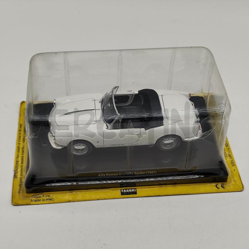 ALFA ROMEO GIULIETTA SPIDER 1961 1/24 QUATTRORUOTE MODELLINO  | Mercatino dell'Usato Corbetta 1