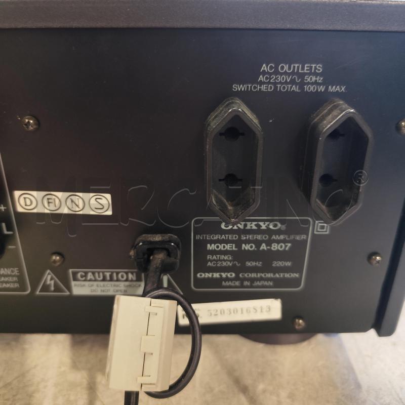 AMPLIFICATORE ONKIO INTEGRATED STEREO AMPLIFIER A-807 | Mercatino dell'Usato Corbetta 5