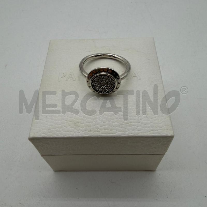 ANELLO DONNA PANDORA ARG CERCHIO STRASS SCRITTA | Mercatino dell'Usato Corbetta 1