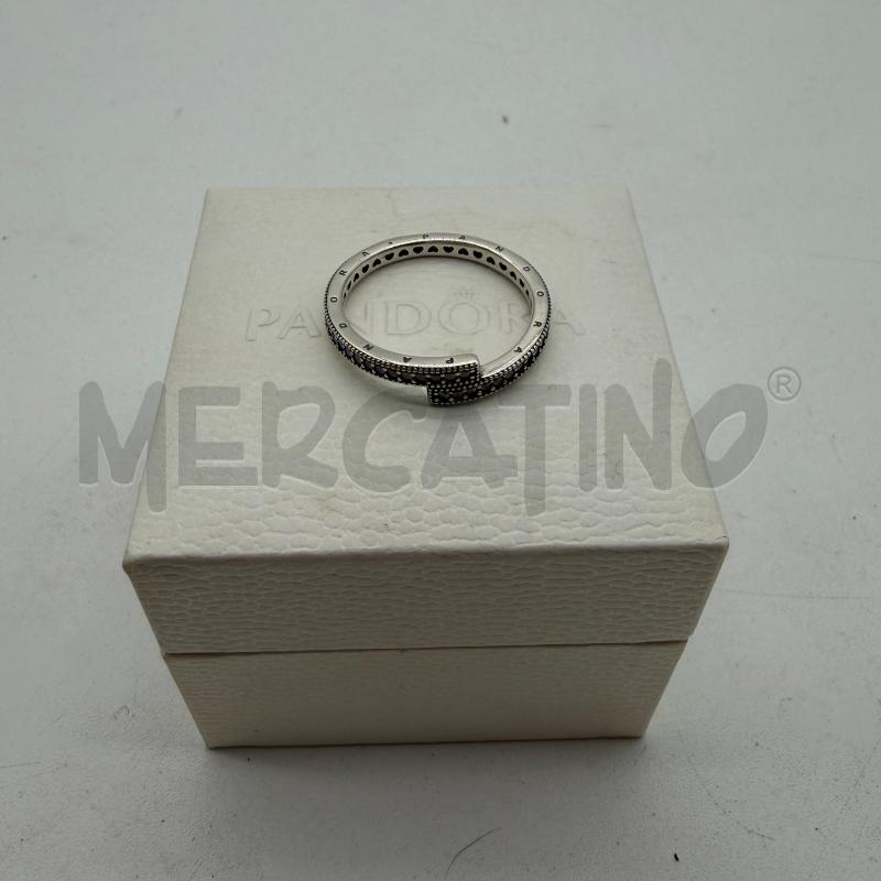 ANELLO DONNA PANDORA STRISCIA SOVRAPPOSTA STRASS | Mercatino dell'Usato Corbetta 1