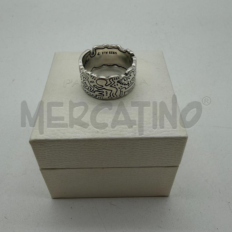 ANELLO DONNA PANDORA X KEITH HARING ARG  | Mercatino dell'Usato Corbetta 1