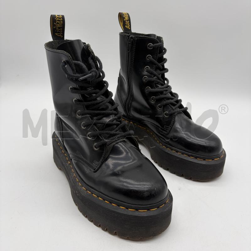 ANFIBI DONNA DR MARTENS NERO PLATFORM ZIP LATO | Mercatino dell'Usato Corbetta 1