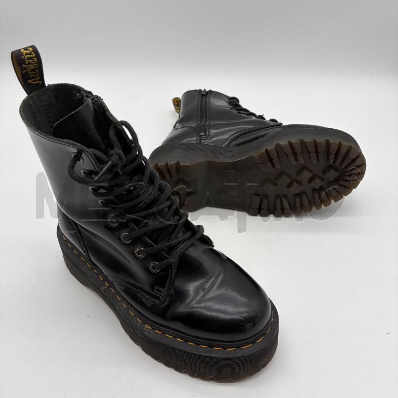 ANFIBI DONNA DR MARTENS NERO PLATFORM ZIP LATO | Mercatino dell'Usato Corbetta 5