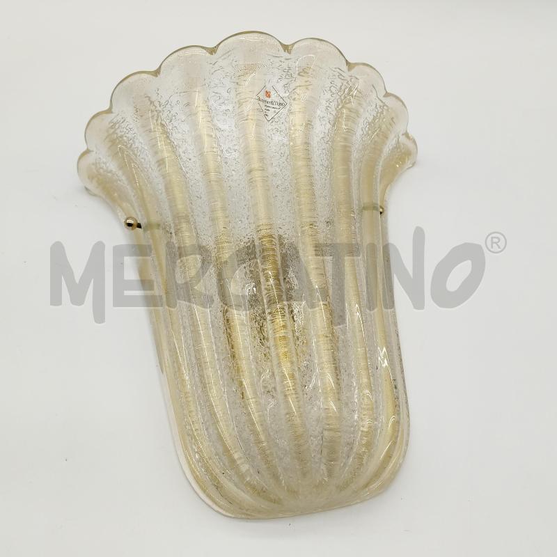 APPLIQUE BAROVIER & TOSO MURANO VETRO COPPA DORATA | Mercatino dell'Usato Corbetta 1
