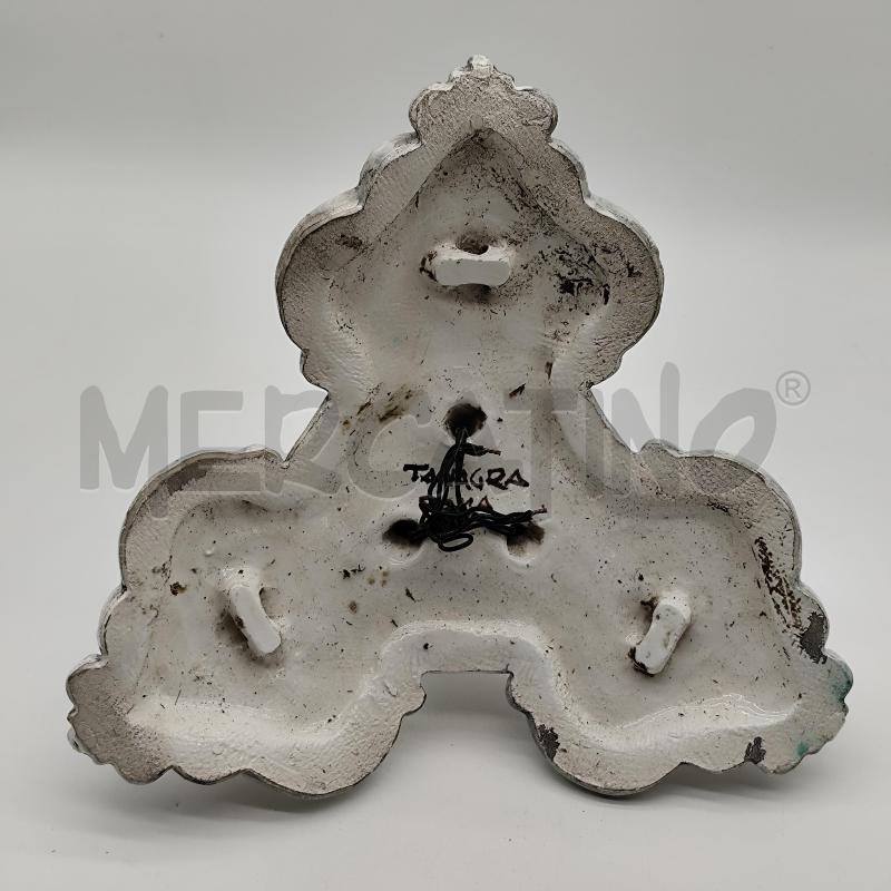 APPLIQUE TANAGRA ROMA CERAMICA ARTISTICA 3 LUCI | Mercatino dell'Usato Corbetta 4