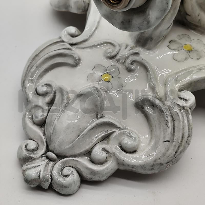 APPLIQUE TANAGRA ROMA CERAMICA ARTISTICA 3 LUCI | Mercatino dell'Usato Corbetta 5