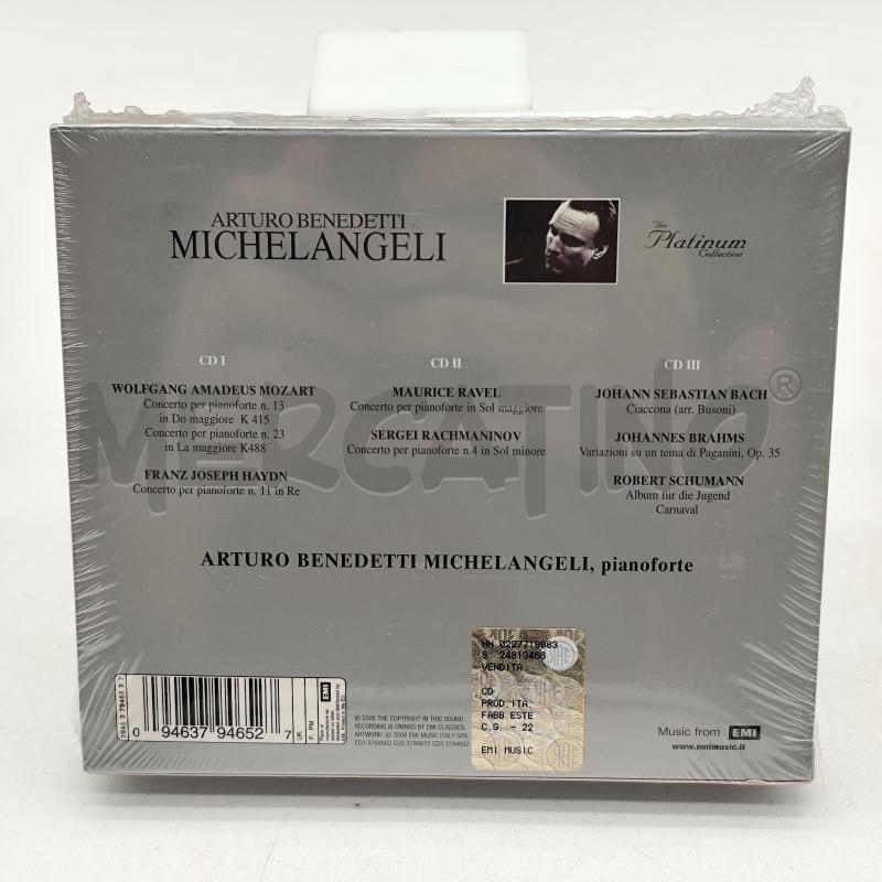 ARTURO BENEDETTI MICHELANGELI - THE PLATINUM COLLECTION 3 CD | Mercatino dell'Usato Corbetta 2