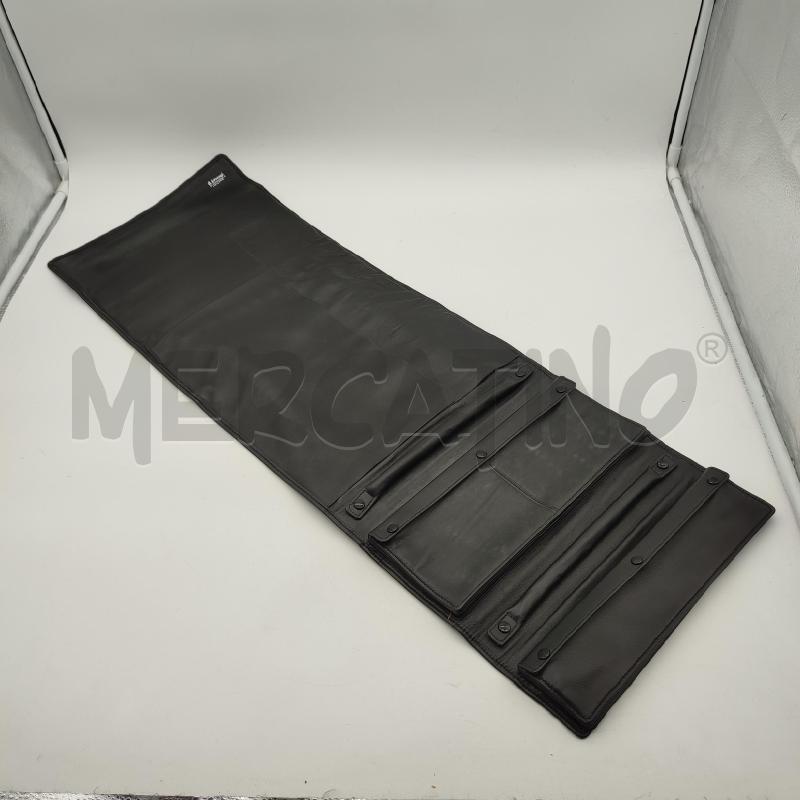 AVVOLGIBILE PER UTENSILI G.LORENZI MONTENAPOLEONE PELLE NERO   | Mercatino dell'Usato Corbetta 5