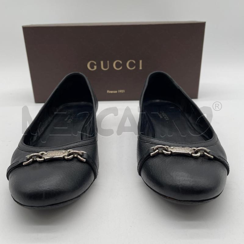 BALLERINA GUCCI NEW PRAGA PRINTED PELLE NERO  | Mercatino dell'Usato Corbetta 2
