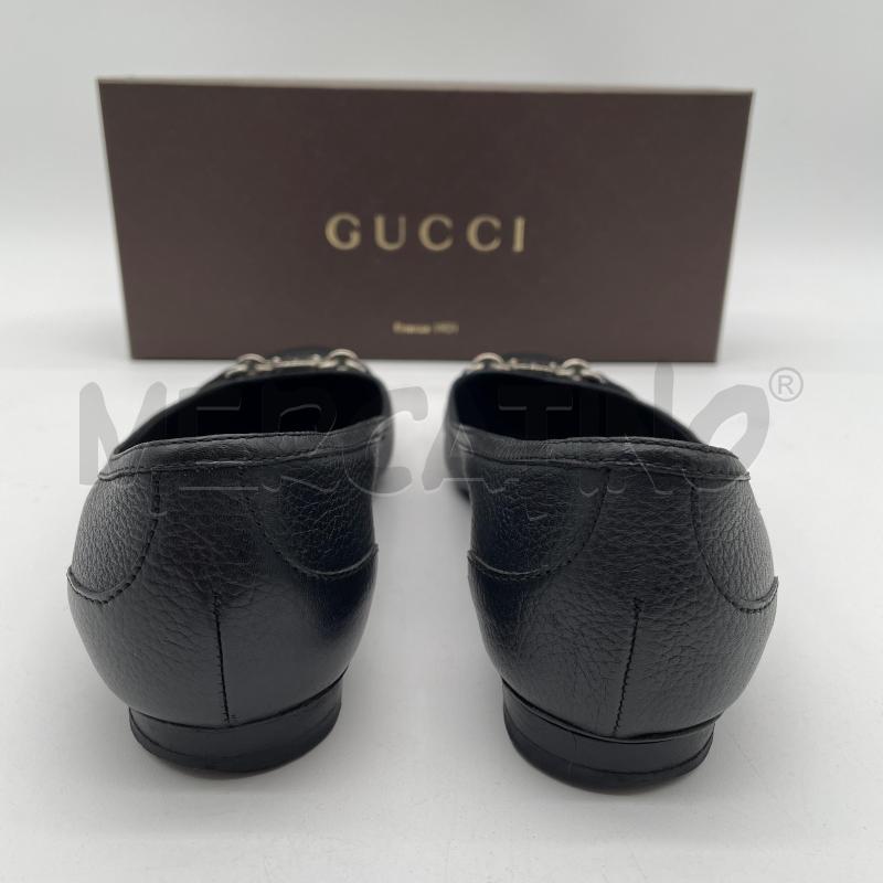 BALLERINA GUCCI NEW PRAGA PRINTED PELLE NERO  | Mercatino dell'Usato Corbetta 3