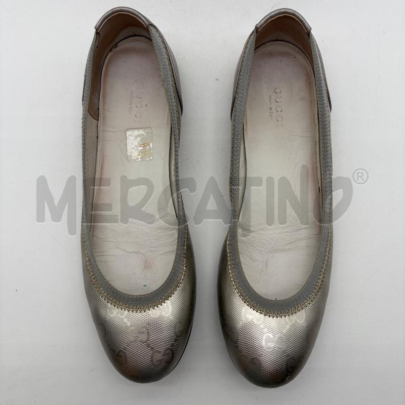 BALLERINA GUCCI SILVER MONOGRAM INS PELLE | Mercatino dell'Usato Corbetta 2