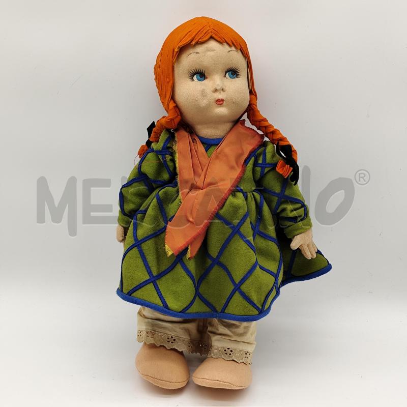 BAMBOLA LENCI CAPPUCCIO ROSSO IN FELTRO 60CM | Mercatino dell'Usato Corbetta 1
