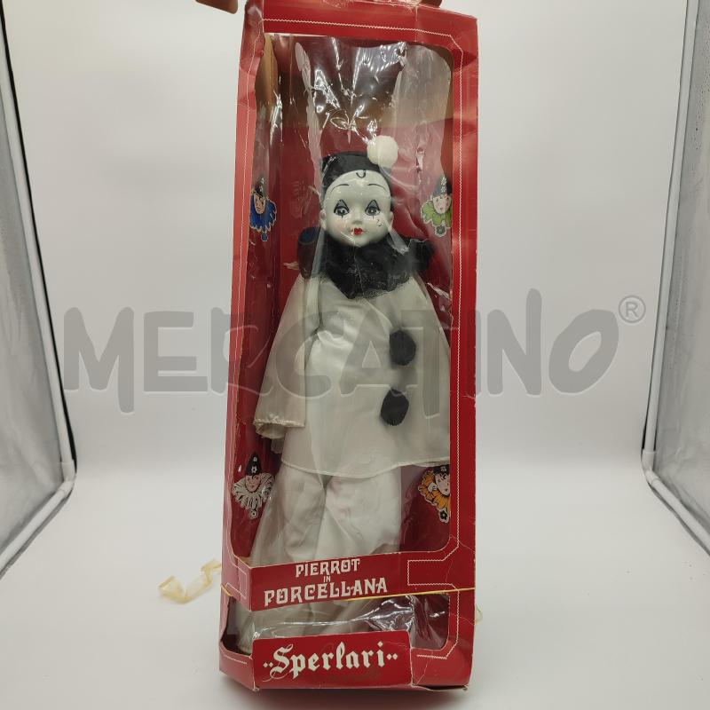 BAMBOLA PIERROT IN PORCELLANA SPERLARI | Mercatino dell'Usato Corbetta 1
