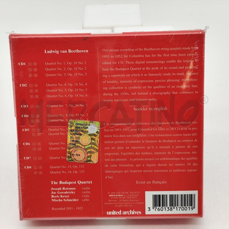 BEETHOVEN BUDAPEST STRING QUARTET COMPLETE STRING QUARTETS 8 CD MUSICALI | Mercatino dell'Usato Corbetta 2