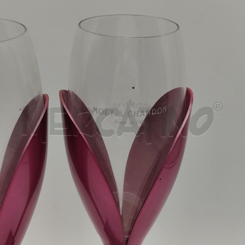 BICCHIERI MOET & CHANDON 2 PZ TULIPANI VIOLA | Mercatino dell'Usato Corbetta 3
