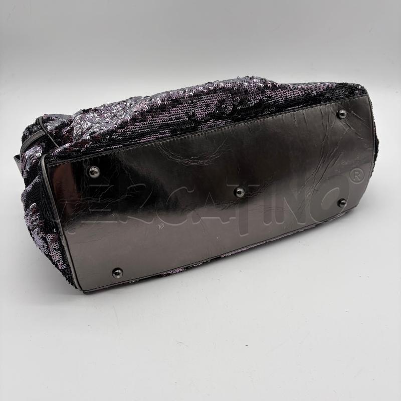 BORSA DONNA ALESSANDRO DELL'ACQUA PAIETTES BRUNITO INS PELLE | Mercatino dell'Usato Corbetta 3