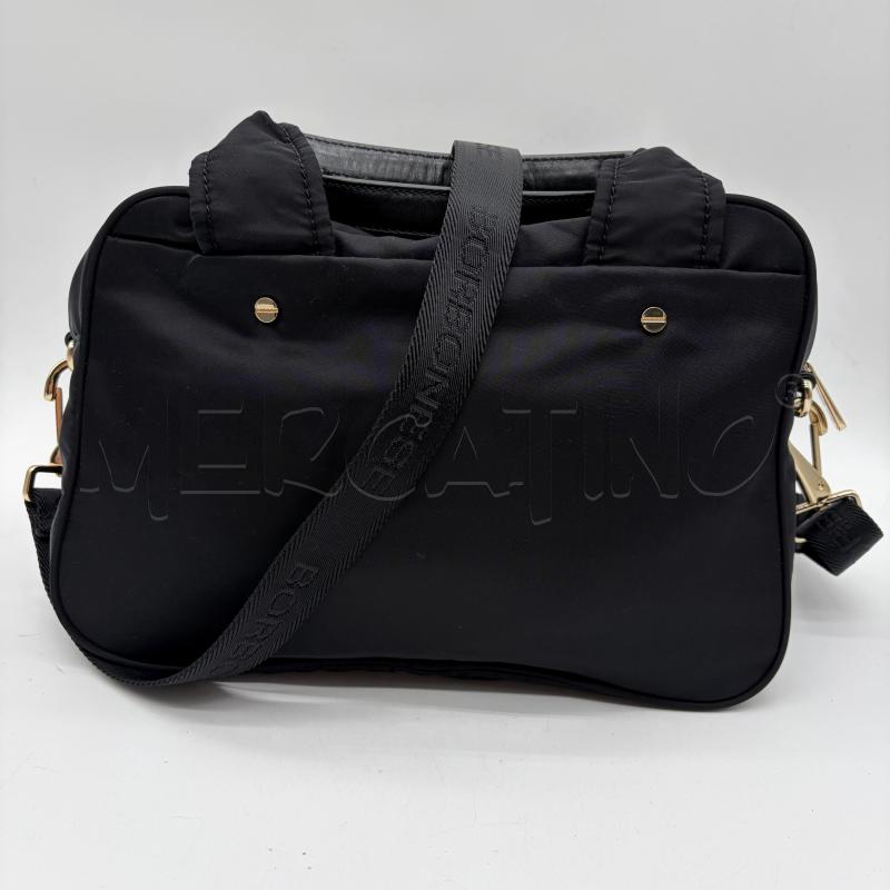 BORSA DONNA BORBONESE NERO TESS ZIP DORATA MULTITASCA | Mercatino dell'Usato Corbetta 3