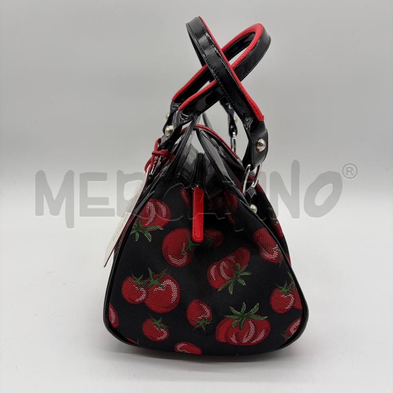BORSA DONNA BRACCIALINI NERO TESS POMODORO | Mercatino dell'Usato Corbetta 3