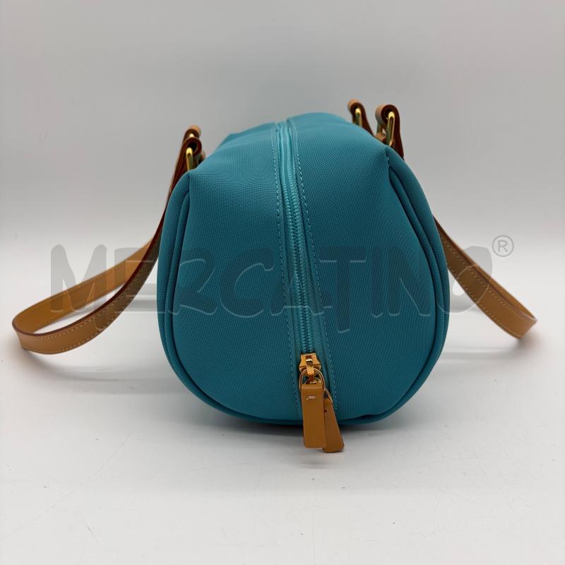BORSA DONNA BRIC'S BAULETTO AZZURRO NYLON INS PELLE | Mercatino dell'Usato Corbetta 3