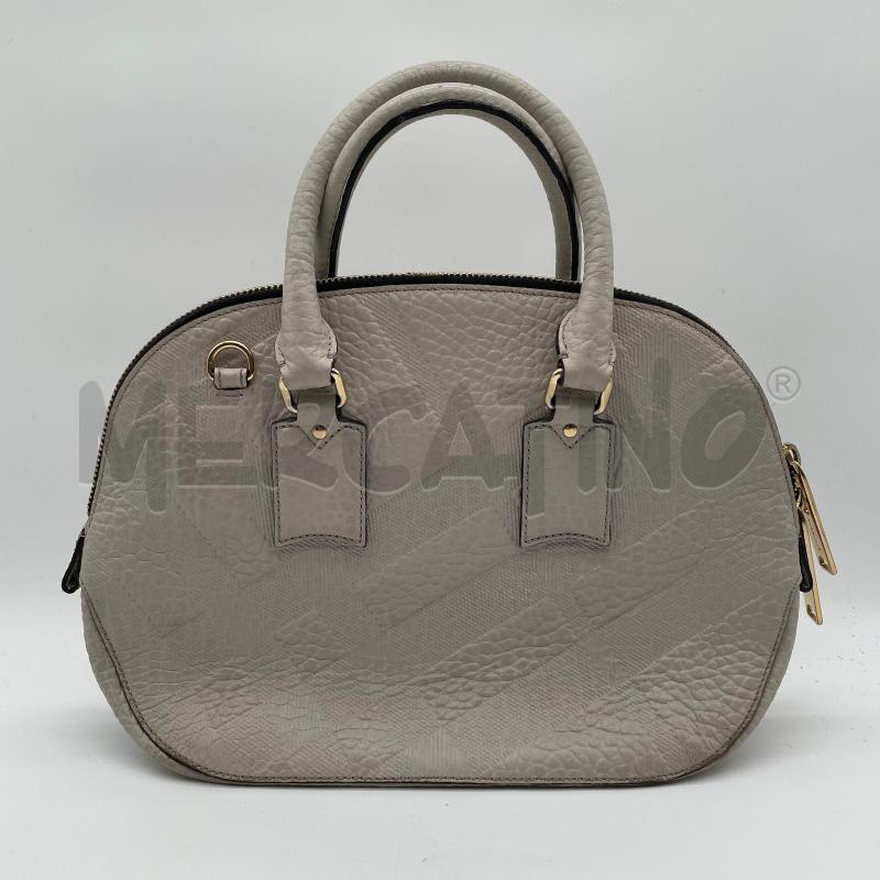 BORSA DONNA BURBERRY ORCHARD GRIGIO PELLE TARTAN RILIEVO | Mercatino dell'Usato Corbetta 2