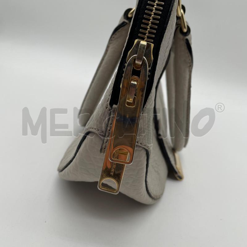 BORSA DONNA BURBERRY ORCHARD GRIGIO PELLE TARTAN RILIEVO | Mercatino dell'Usato Corbetta 4