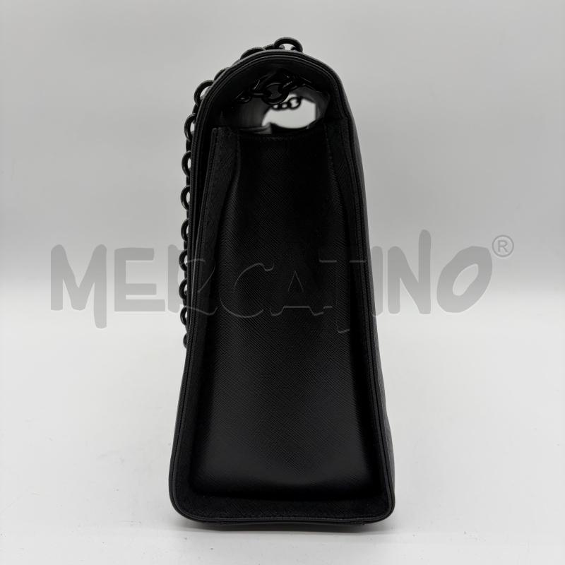 BORSA DONNA CRUCIANI BB BLACK BLOCK NERO PELLE SAFFIANO | Mercatino dell'Usato Corbetta 2