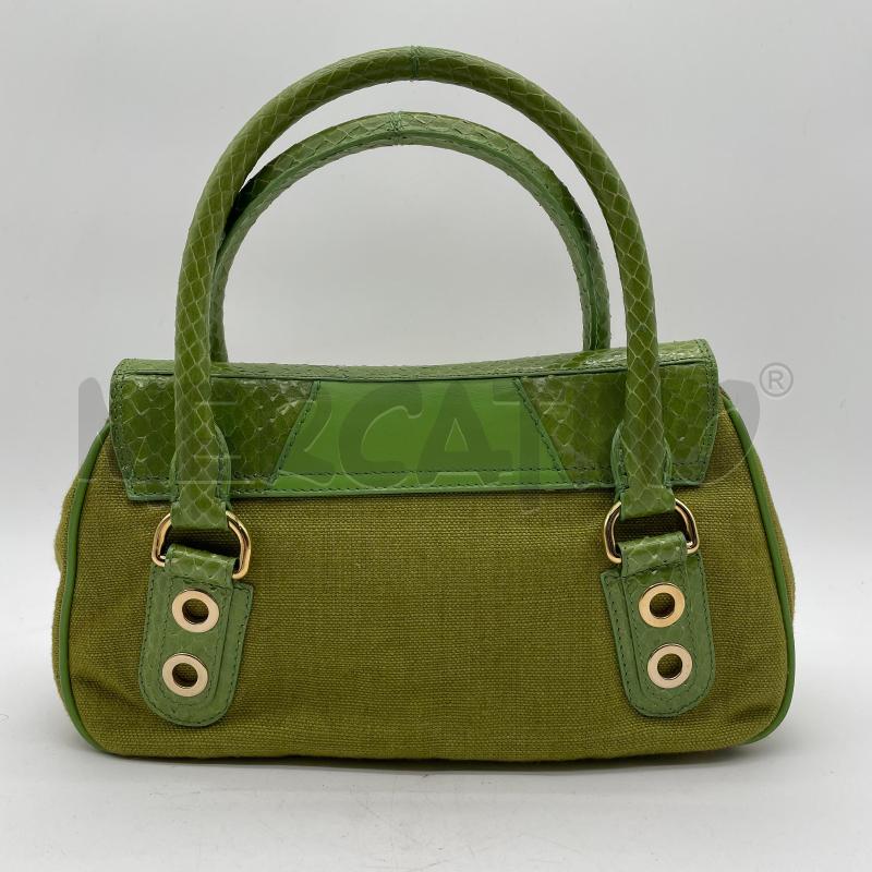 BORSA DONNA DOLCE & GABBANA HANDBAG VERDE TELA INS RETTILE | Mercatino dell'Usato Corbetta 2