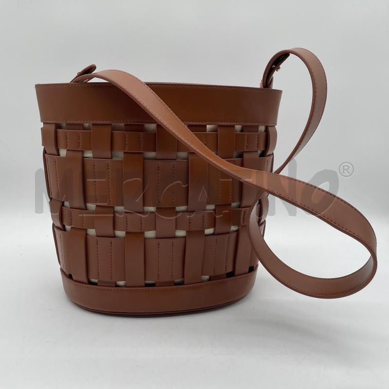 BORSA DONNA ELISABETTA FRANCHI SINT CUOIO INTRECCIATO SECCHIELLO | Mercatino dell'Usato Corbetta 2