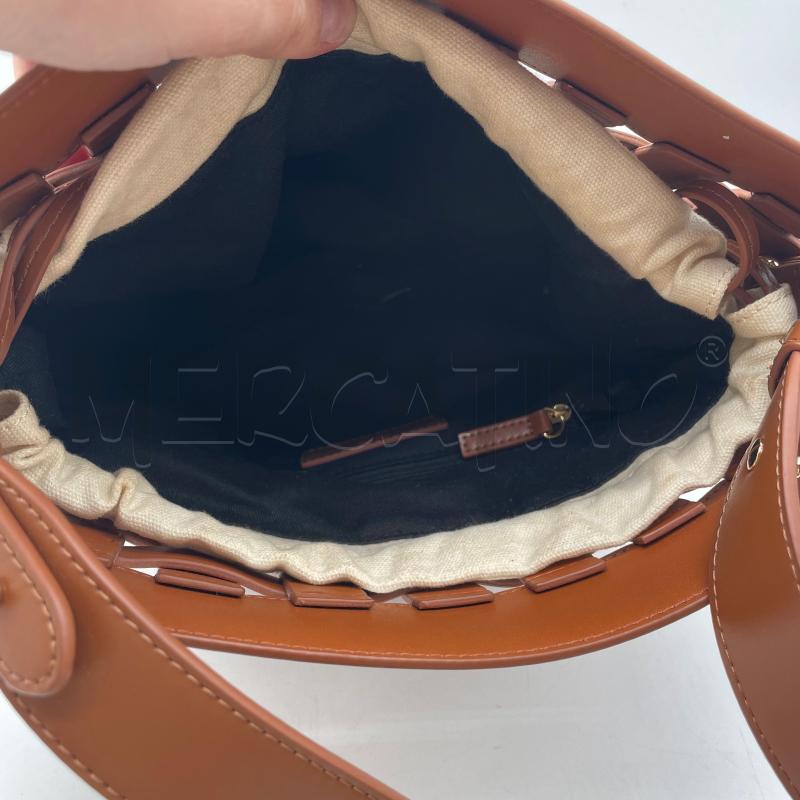 BORSA DONNA ELISABETTA FRANCHI SINT CUOIO INTRECCIATO SECCHIELLO | Mercatino dell'Usato Corbetta 5