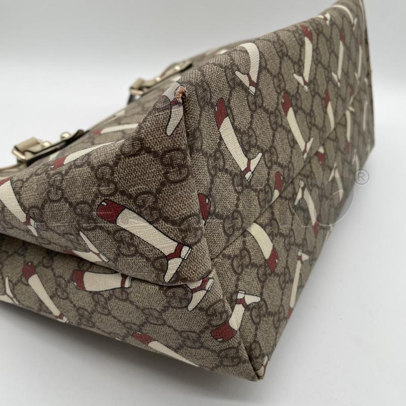BORSA DONNA GUCCI THE BOOT PATTERN GG PLUS MONOGRAM CANVAS LEATHER BEIGE/CREAM | Mercatino dell'Usato Corbetta 2