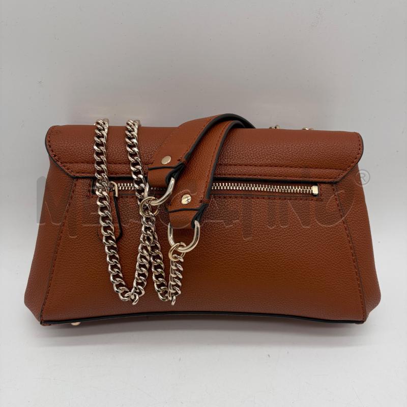 BORSA DONNA GUESS MARRONE MART CATENA HARDWARE DORATO B NERO | Mercatino dell'Usato Corbetta 2