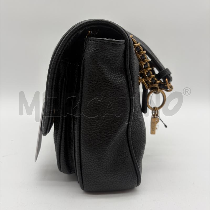 BORSA DONNA GUESS NERO MART HARDWARE DORATI CATENA MANICO | Mercatino dell'Usato Corbetta 3