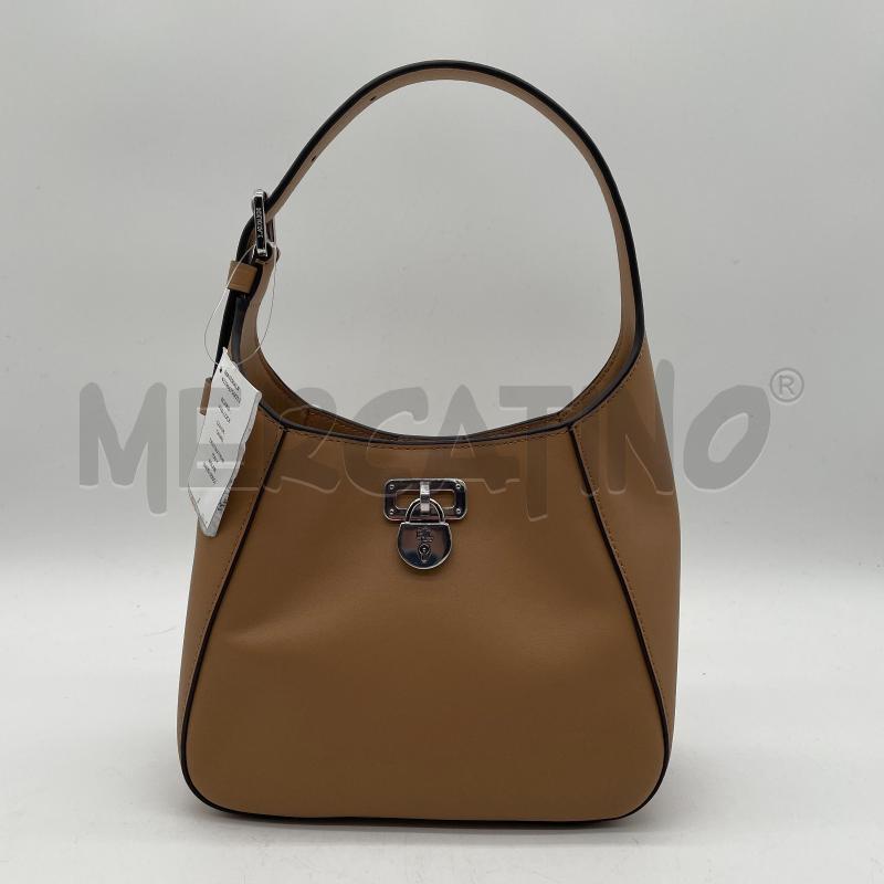 BORSA DONNA LAUREN RALPH LAUREN TANNER SMALL CAMEL LEATHER | Mercatino dell'Usato Corbetta 1