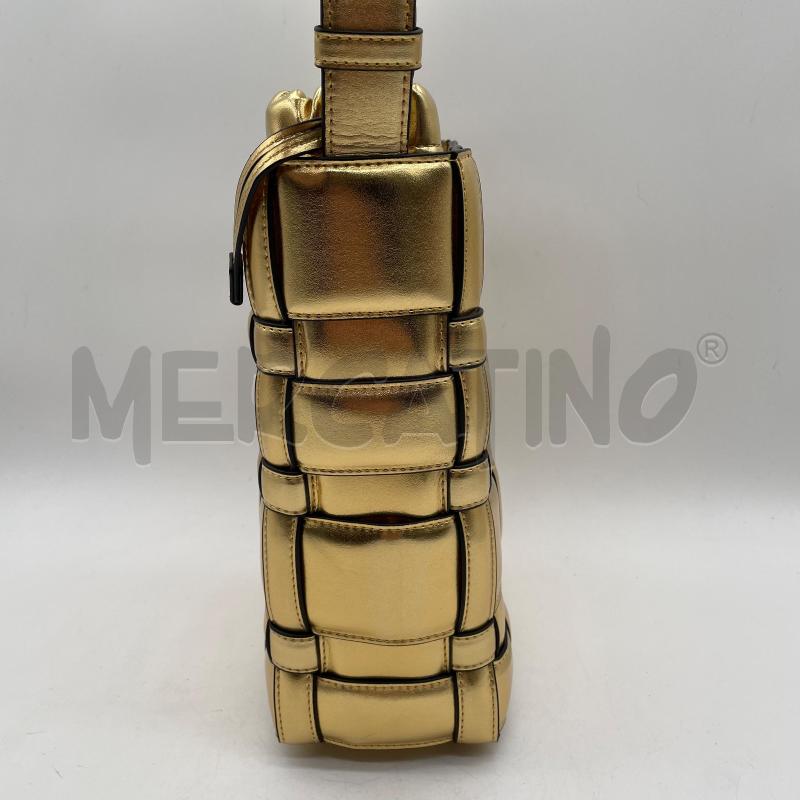 BORSA DONNA LIVIANA CONTI SECCHIELLO DORATA INTRECCIATA SINT | Mercatino dell'Usato Corbetta 5