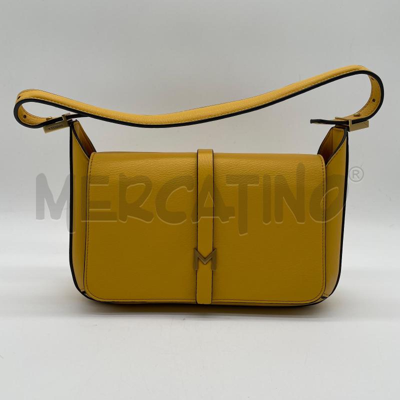 BORSA DONNA MARELLA GIALLO BORDI NERI HARDWARE DORATI | Mercatino dell'Usato Corbetta 1