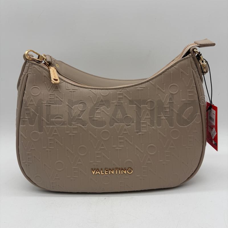BORSA DONNA MARIO VALENTINO BEIGE SINT SCRITTA RILIEVO | Mercatino dell'Usato Corbetta 1
