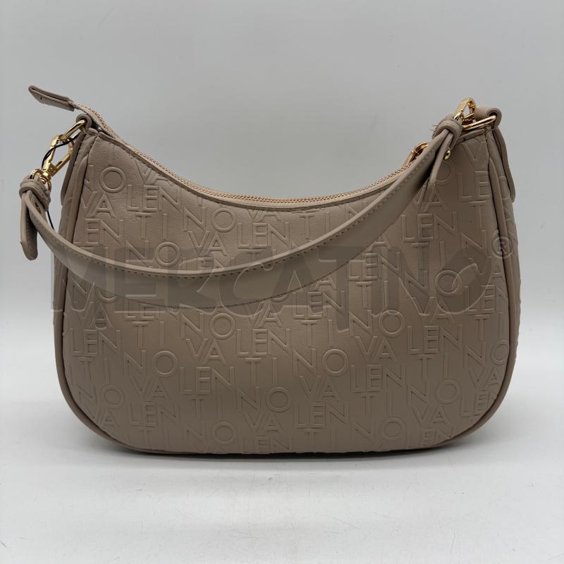 BORSA DONNA MARIO VALENTINO BEIGE SINT SCRITTA RILIEVO | Mercatino dell'Usato Corbetta 2