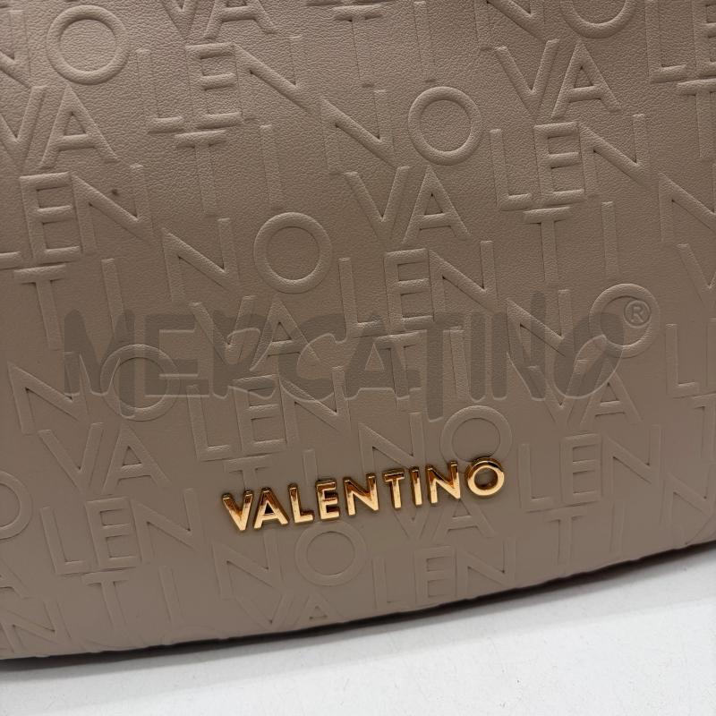 BORSA DONNA MARIO VALENTINO BEIGE SINT SCRITTA RILIEVO | Mercatino dell'Usato Corbetta 4