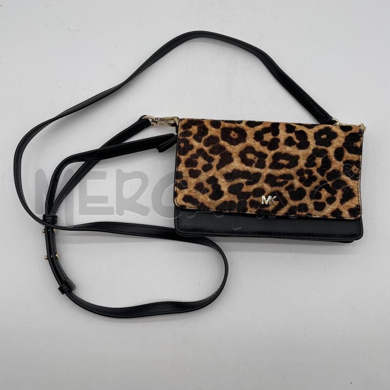 BORSA DONNA MICHAEL KORS NERO PELLE INS CAVALLINO LEOP | Mercatino dell'Usato Corbetta 1