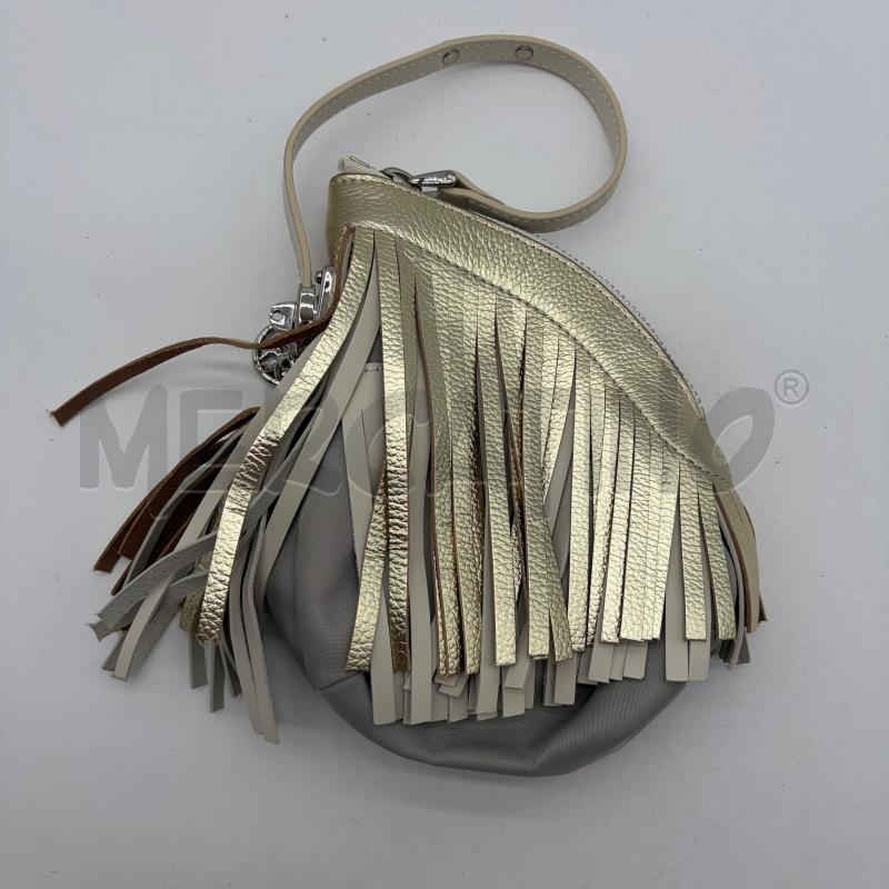 BORSA DONNA PIERO GUIDI FRANGE DORATO/PANNA INS TORTORA | Mercatino dell'Usato Corbetta 3